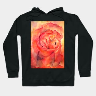 Watercolor Rose Hoodie